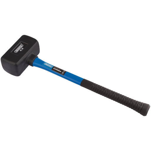 Rubber-Dead-Blow-Hammer-with-Fibreglass-Shaft,-1.8kg/4lb