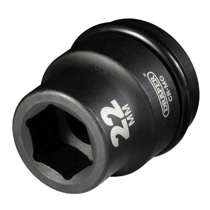 Draper-Hi-TORQ®-Impact-Socket,-3/4"-Sq.-Dr.,-22mm