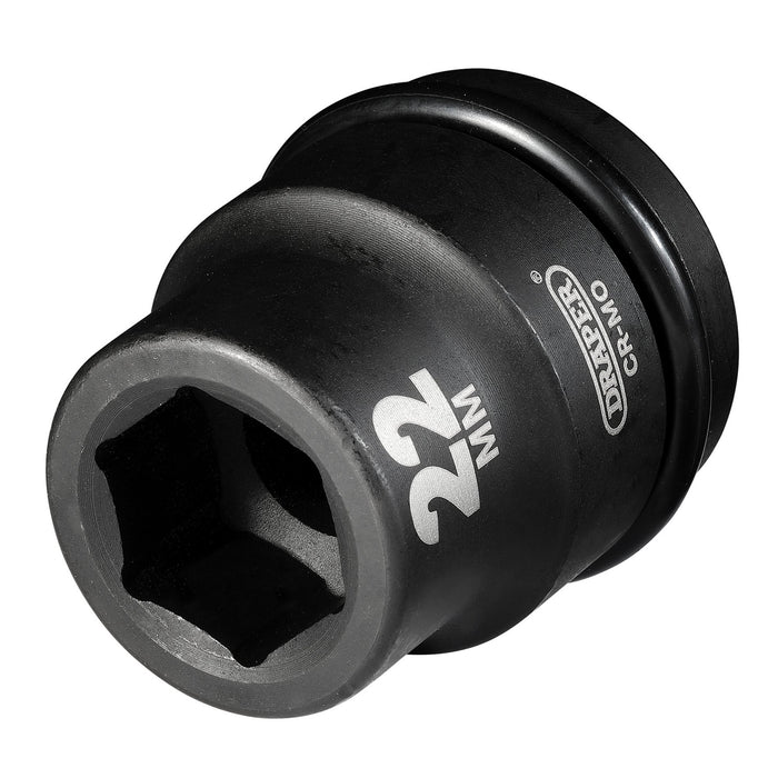 Draper-Hi-TORQ®-Impact-Socket,-3/4"-Sq.-Dr.,-22mm