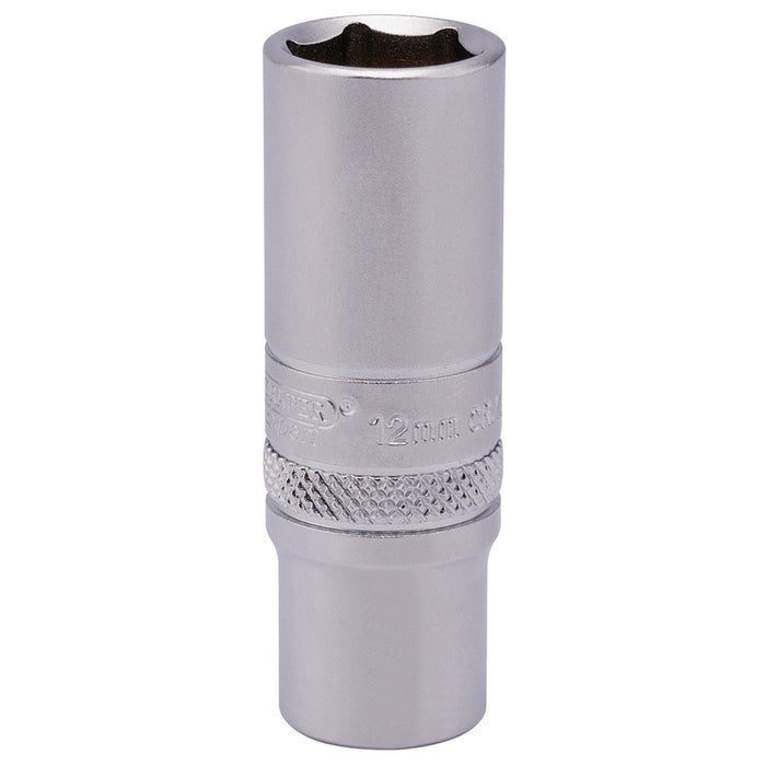 6-Point-Deep-Socket,-1/4"-Sq.-Dr.,-12mm