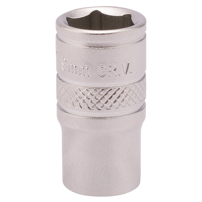 Socket,-1/4"-Sq.-Dr.,-9mm