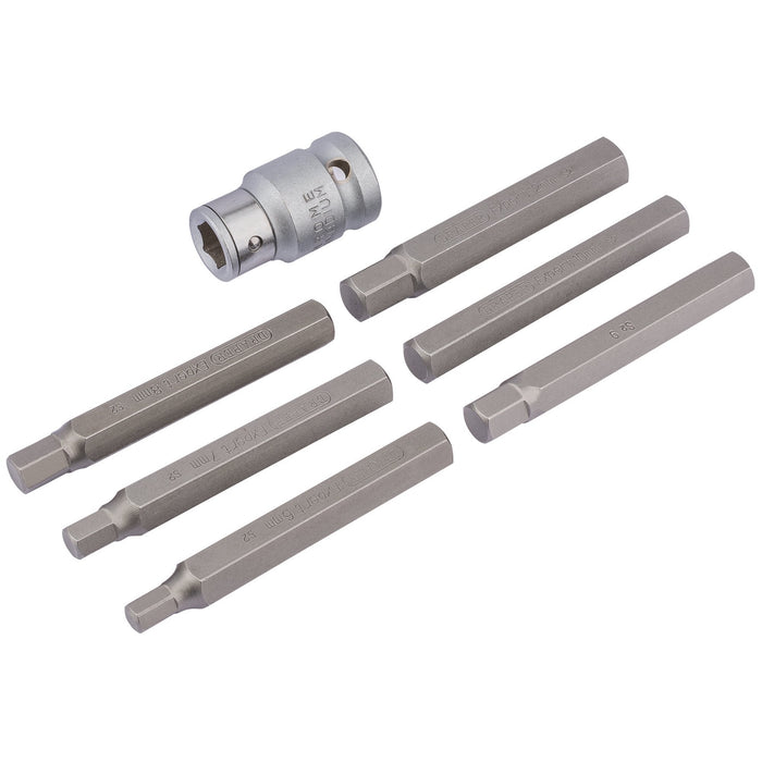Hexagon-Bit-Set-and-Holder,-1/2"-Sq.-Dr.,-6---12mm-(7-Piece)
