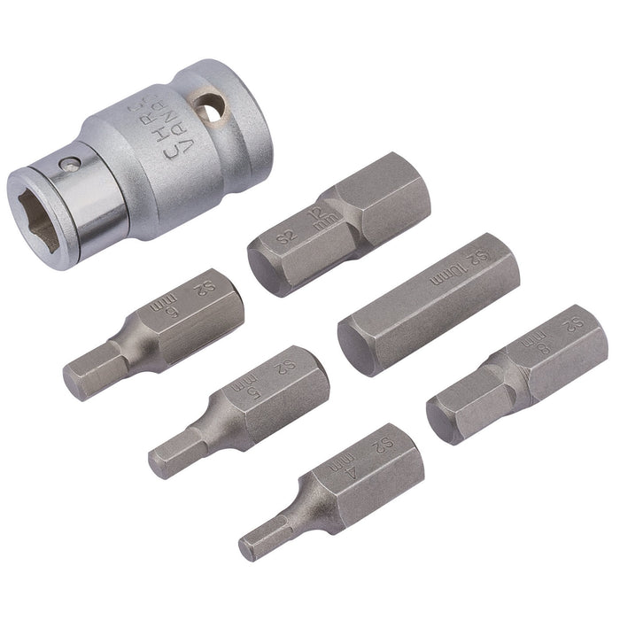 Metric-Hexagon-Bit-Set,-1/2"-Sq.-Dr.-(7-Piece)