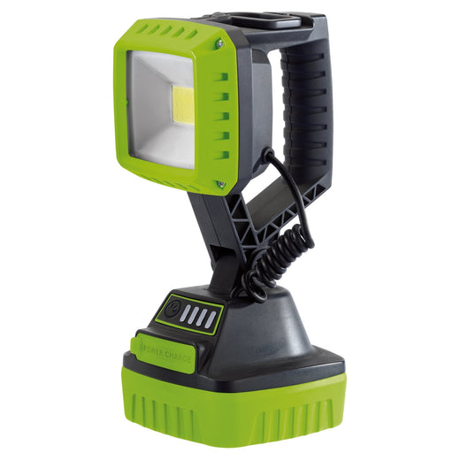 COB-LED-Rechargeable-Work-Light,-10W,-1,000-Lumens,-Green,-2-x-2.2Ah-Batteries