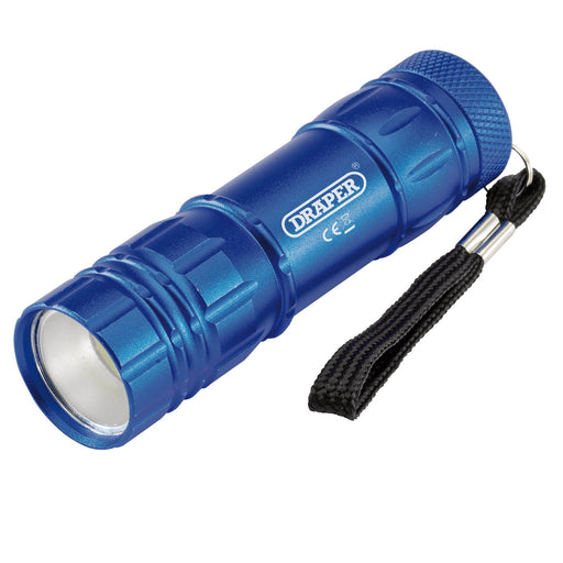 COB-LED-Aluminium-Hand-Torch,-3W,-85-Lumens,-3-x-AAA-Batteries-Supplied