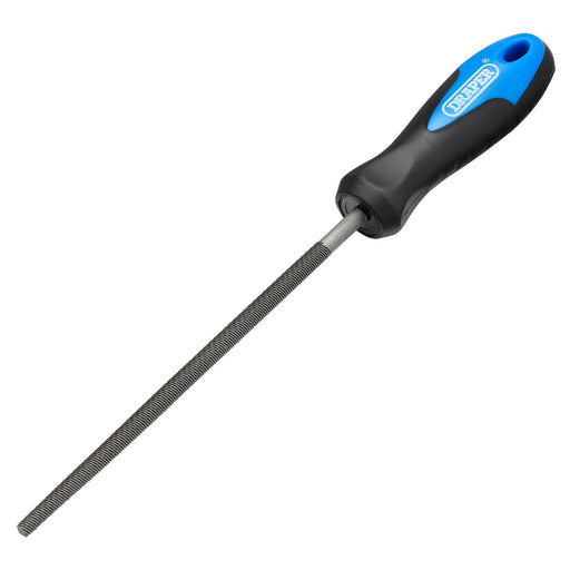 Soft-Grip-Engineers-Round-File-and-Handle,-150mm