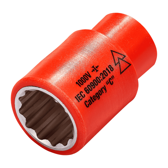 1,000v Insulated 3/8" Drive Socket 22mm