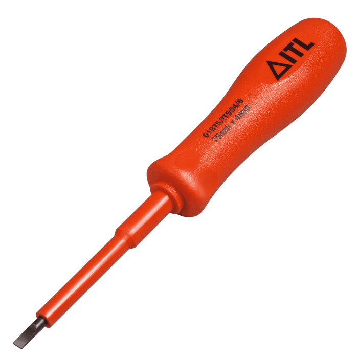 1,000v Insulated Slotted Screwdriver 75mm x 4 x 0.8