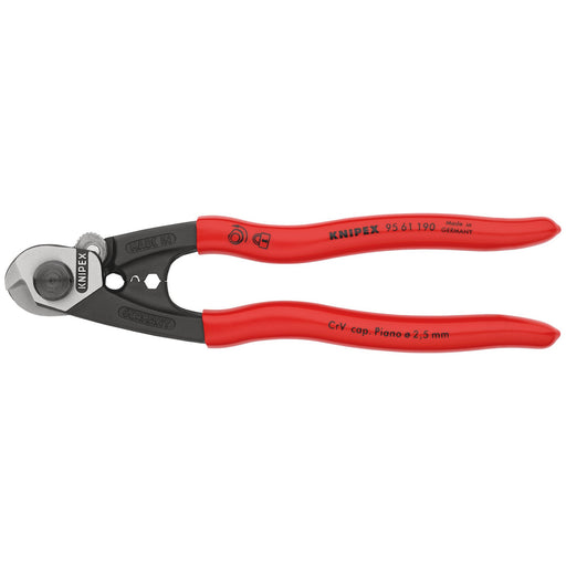 KNIPEX-95-61-190-SB-Wire-Rope-Cutter-forged-plastic-coated,-190mm