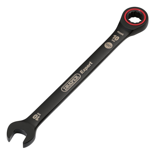 Draper-Expert-HI-TORQÂ®-Metric-Ratchet-Combination-Spanner,-10mm,-Black