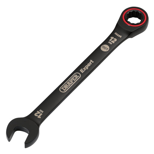 Draper-Expert-HI-TORQÂ®-Metric-Ratchet-Combination-Spanner,-12mm,-Black