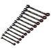 Draper-Expert-HI-TORQÂ®-Metric-Reversible-Ratchet-Combination-Spanner-Set,-Black-(12-Piece)