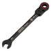 Draper-Expert-HI-TORQ®-Metric-Flexible-Head-Ratchet-Combination-Spanner,-9mm,-Black