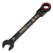 Draper-Expert-HI-TORQÂ®-Metric-Flexible-Head-Ratchet-Combination-Spanner,-16mm,-Black
