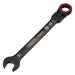 Draper-Expert-HI-TORQÂ®-Metric-Flexible-Head-Ratchet-Combination-Spanner,-19mm,-Black