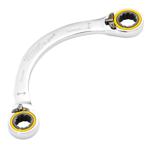 Draper-Expert-HI-TORQÂ®-Double-Ring-Ratchet-Half-Moon-Spanner,-11-x-13mm