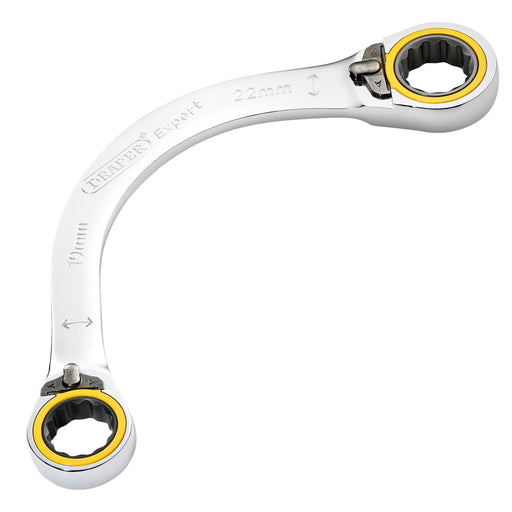 Draper-Expert-HI-TORQÂ®-Double-Ring-Ratchet-Half-Moon-Spanner,-19-x-22mm