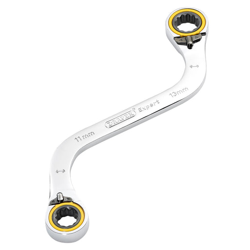 Draper-Expert-HI-TORQÂ®-Double-Ring-Ratchet-S-Shape-Spanner,-11-x-13mm