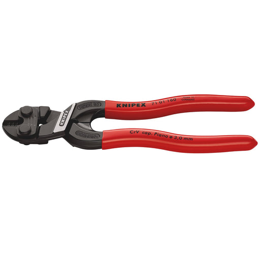 KNIPEX-71-01-160-SB-CoBolt®-S-Compact-Bolt-Cutters-plastic-coated-black-atramentized,-160mm