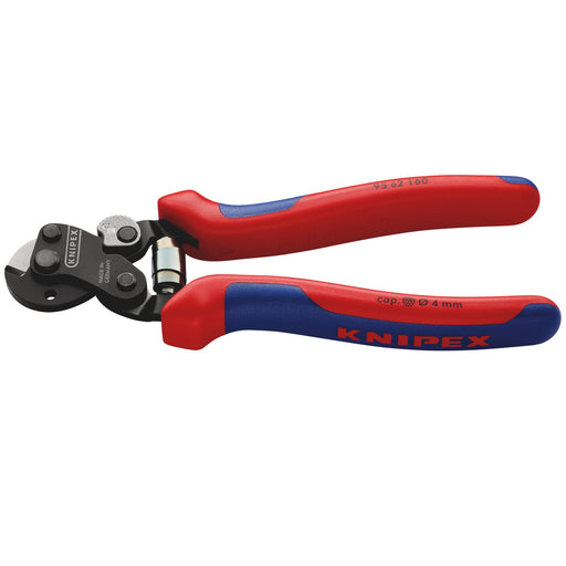 KNIPEX-95-62-160-SB-Wire-Rope-Cutter-also-for-high-strength-wire-rope-with-multi-component-grips-burnished,-160mm