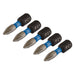 Draper-Expert-PZ-Type-Impact-Screwdriver-Bits,-No.1-x-25mm,-1/4"-Hex-(Pack-of-5)
