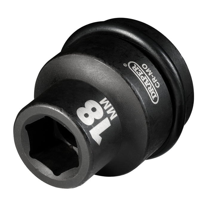 Draper-Hi-TORQ®-Impact-Socket,-3/4"-Sq.-Dr.,-18mm