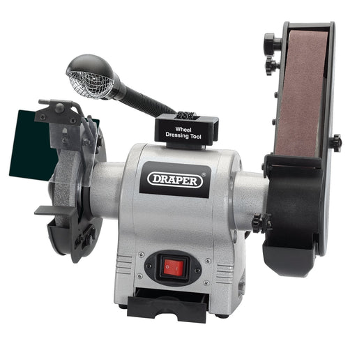 Bench-Grinder-with-Sanding-Belt-and-Work-light,-150mm,-370W
