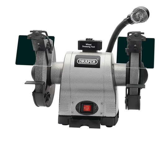 Heavy-Duty-Bench-Grinder-with-Work-light,-200mm,-550W