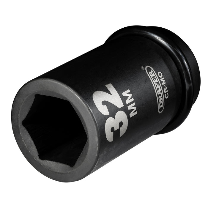 Draper-Hi-TORQ®-Deep-Impact-Socket,-1"-Sq.-Dr.,-32mm