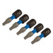 Draper-Expert-TX-STARÂ®-Impact-Screwdriver-Bits,-T15-x-25mm,-1/4"-Hex-(Pack-of-5)