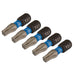 Draper-Expert-TX-STARÂ®-Impact-Screwdriver-Bits,-T27-x-25mm,-1/4"-Hex-(Pack-of-5)