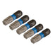 Draper-Expert-TX-STARÂ®-Impact-Screwdriver-Bits,-T40-x-25mm,-1/4"-Hex-(Pack-of-5)