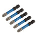 Draper-Expert-Cross-Slot/PH-Type-Impact-Screwdriver-Bits,-No.3-x-50mm,-1/4"-Hex-(Pack-of-5)
