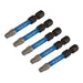 Draper-Expert-TX-STARÂ®-Impact-Screwdriver-Bits,-T27-x-50mm,-1/4"-Hex-(Pack-of-5)