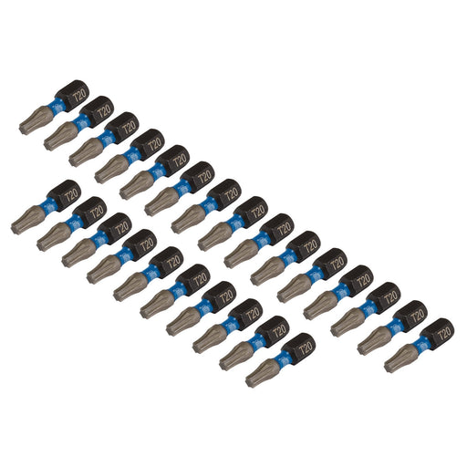 Draper-Expert-TX-STARÂ®-Impact-Screwdriver-Bits,-T20-x-25mm,-1/4"-Hex-(Pack-of-25)