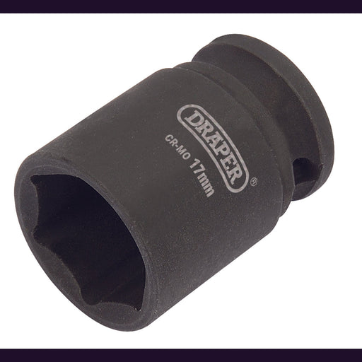 Draper-Expert-HI-TORQÂ®-6-Point-Impact-Socket,-3/8"-Sq.-Dr.,-17mm