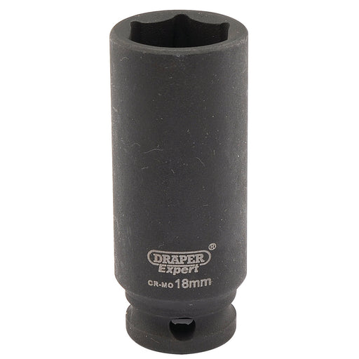 Draper-Expert-HI-TORQÂ®-6-Point-Deep-Impact-Socket,-3/8"-Sq.-Dr.,-18mm