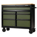 BUNKERÂ®-7-Drawer-Workbench-Roller-Tool-Cabinet,-41",-Green