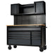 BUNKERÂ®-10-Drawer-Roller-Workstation-with-Workbench,-56",-Grey
