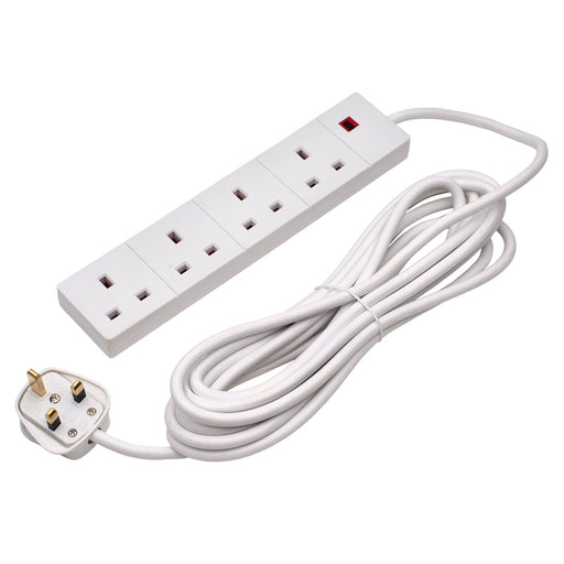 Four-Socket-Extension-Lead-with-Neon-Indicator,-5m