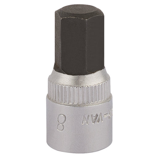 Elora-Hexagon-Screwdriver-Socket,-1/4"-Sq.-Dr.,-8mm