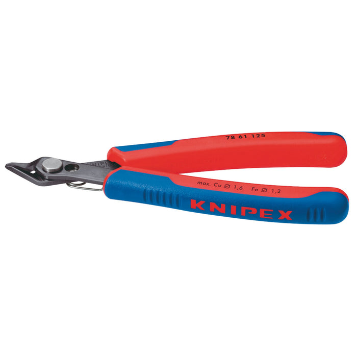 KNIPEX-78-61-125-Electronic-Super-Knips®-with-multi-component-grips-burnished,-125mm