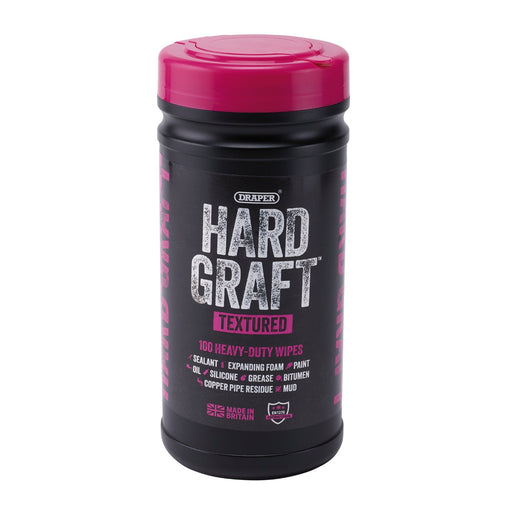 Draper-Hard-Graft-Multipurpose-Textured-Wipes-(Tub-of-100)