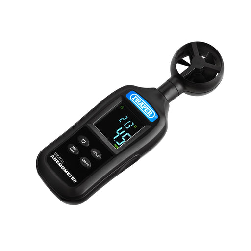 Haneld-Digital-Anemometer---Wind-Speed-and-Temperature-Meter,-0.4-30m/s-and--20-to-+70Â°C