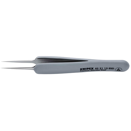 KNIPEX-92-21-13-ESD-Precision-Tweezers-with-rubber-handles-ESD,-112mm