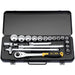 Metric-Socket-Set,-1/2"-Sq.-Dr.-(19-Piece)