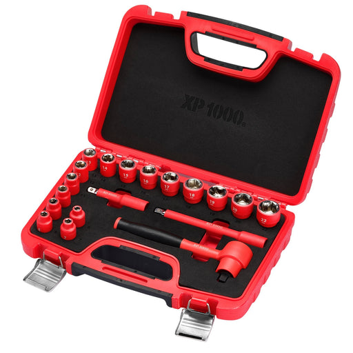 XP1000Â®-VDE-Metric-Socket-Set,-3/8"-Sq.-Dr.-(19-Piece)