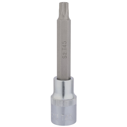 Draper-TX-STARÂ®-Socket-Bit,-1/2"-Sq.-Dr.,-T45-x-100mm