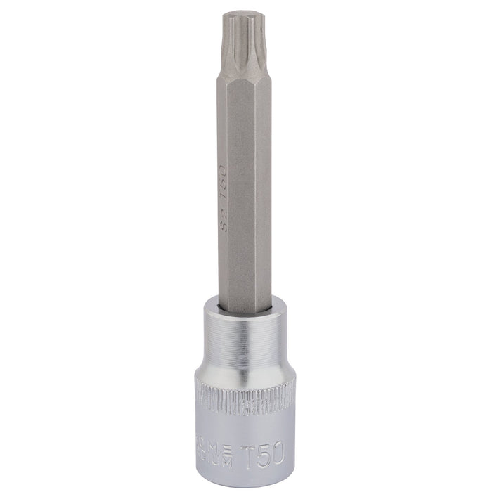 Draper-TX-STAR®-Socket-Bit,-1/2"-Sq.-Dr.,-T50-x-100mm