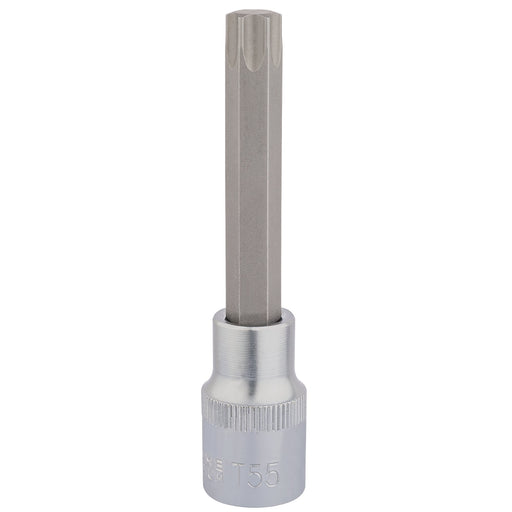 Draper-TX-STARÂ®-Socket-Bit,-1/2"-Sq.-Dr.,-T55-x-100mm